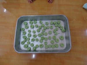 よもぎ団子作り